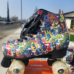 Light up roller skating